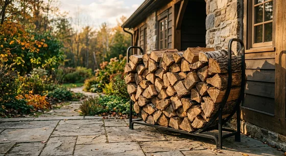 Укладка дров в Тюмени, улица Полевая, 45